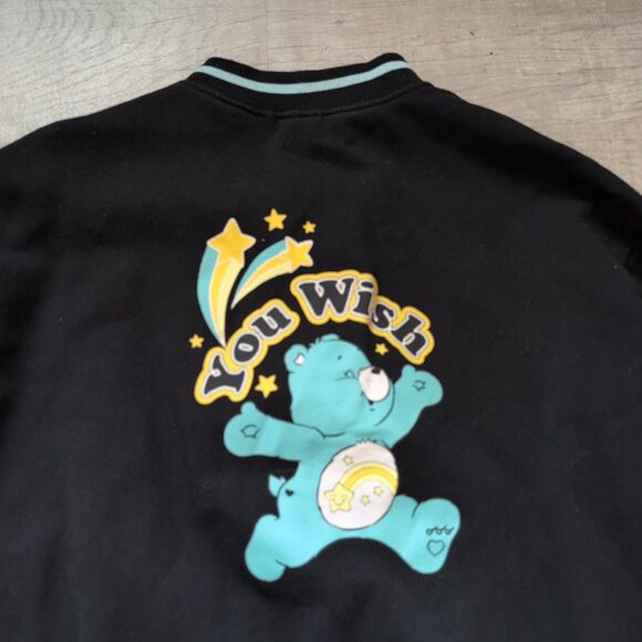 Carebear Sweatshirt Varsity Snap Up Jacket With Pockets Size M/L - Picture 8 of 9